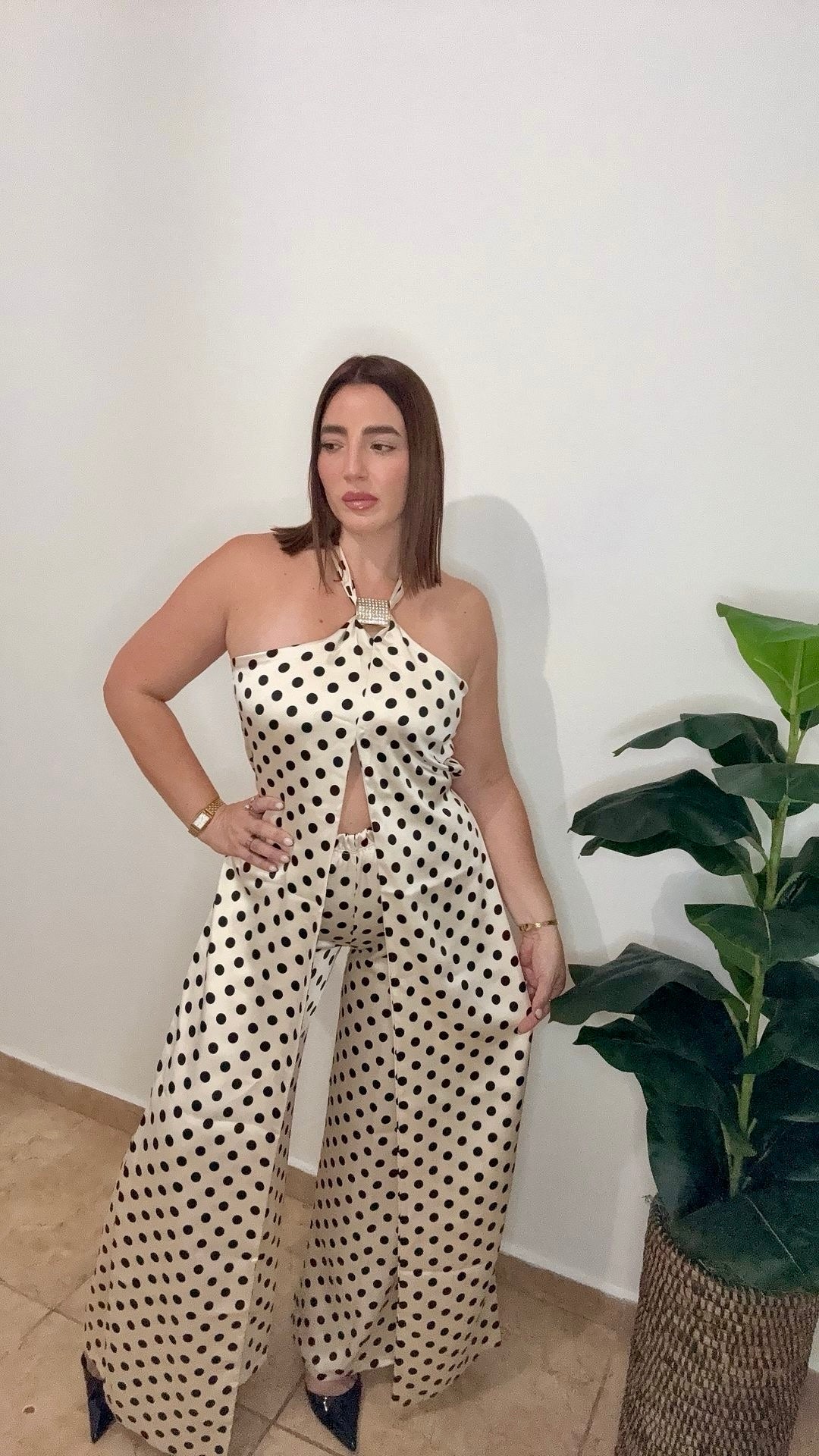 Polka Dot Champagne Set