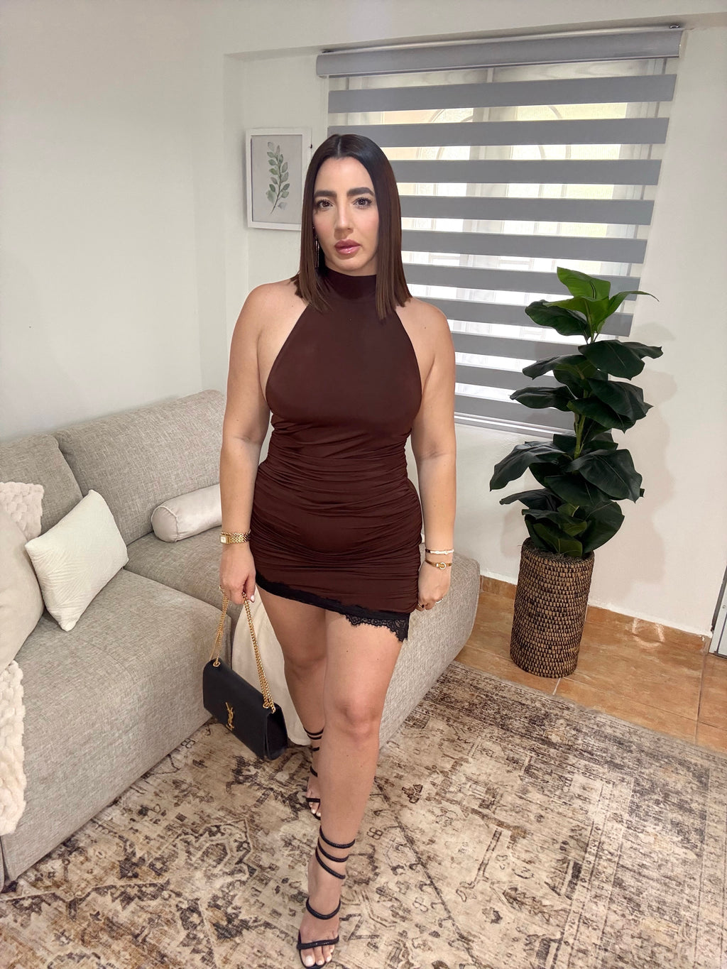 Chocolate Lace Dress