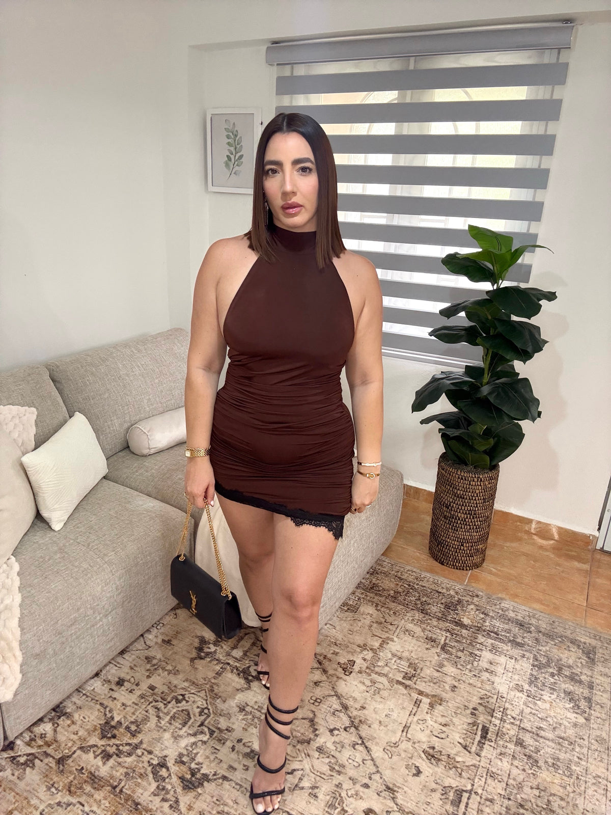 Chocolate Lace Dress