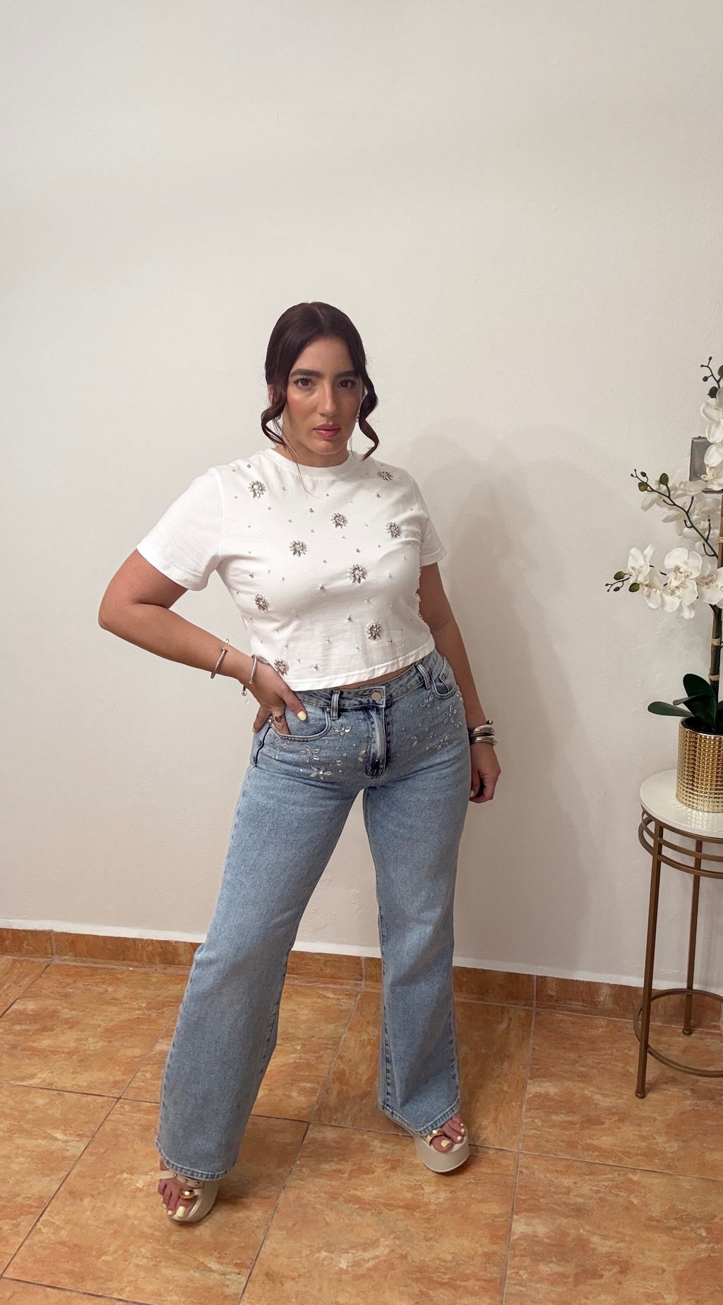 Crystal Denim Pant
