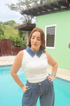 Élan Top White (solo Top) Utilicé talla S