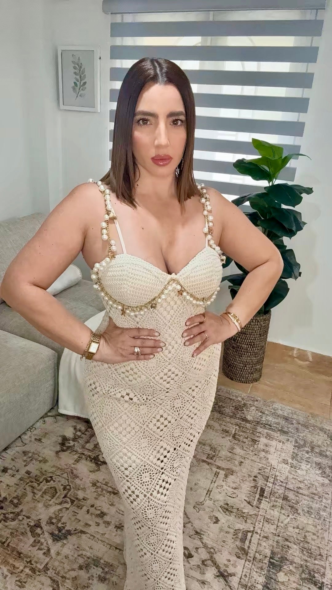 Riviera Crochet Dress