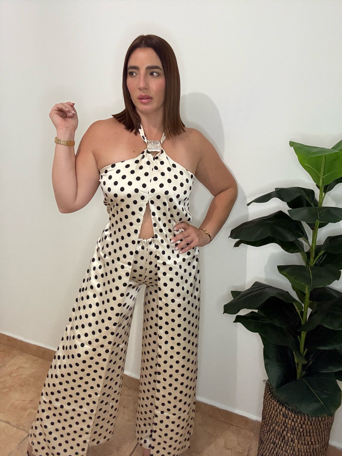 Polka Dot Champagne Set
