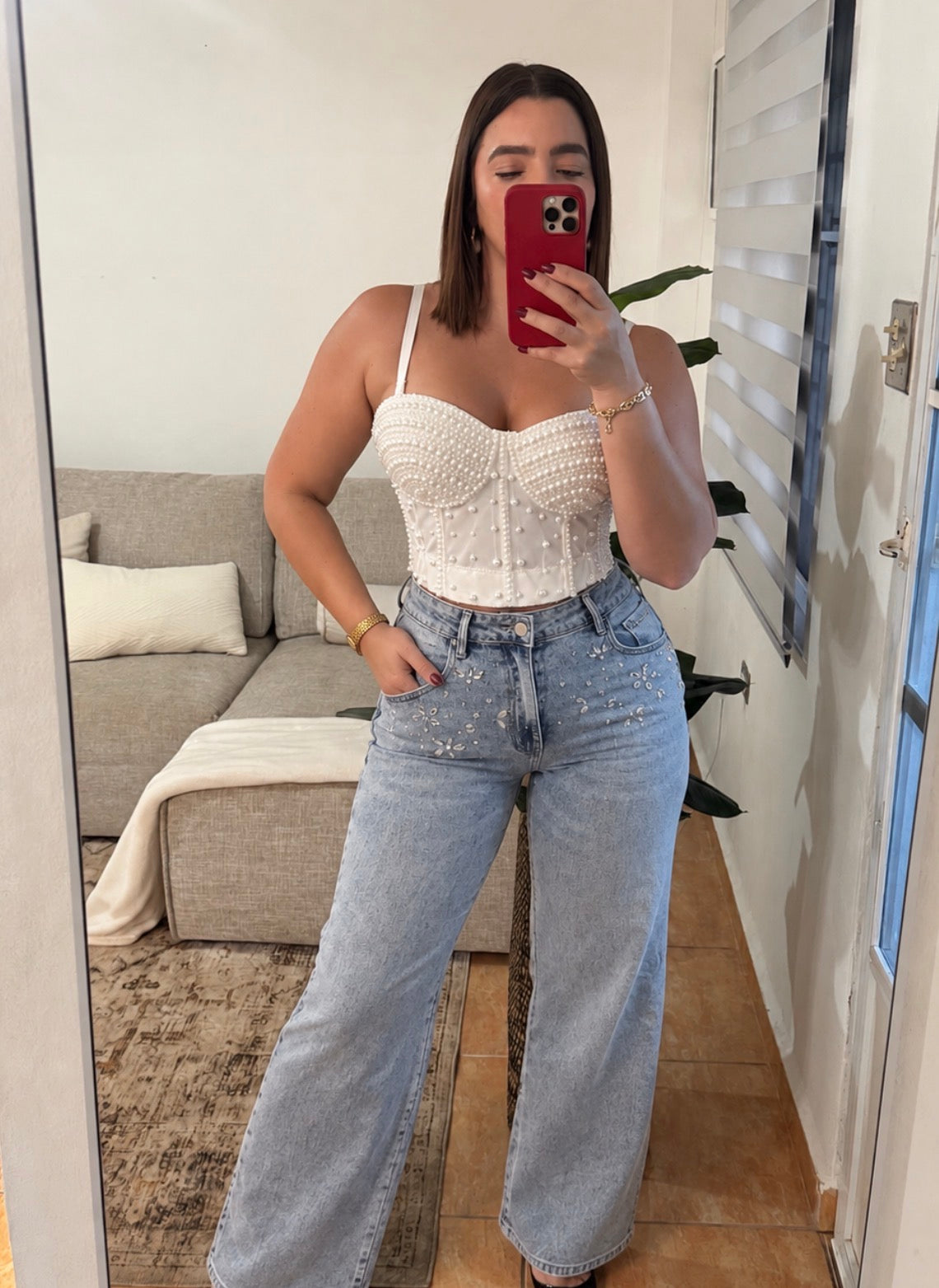 Crystal Denim Pant