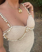 Perla Marina Crochet Dress