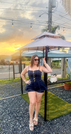 Denim Romper