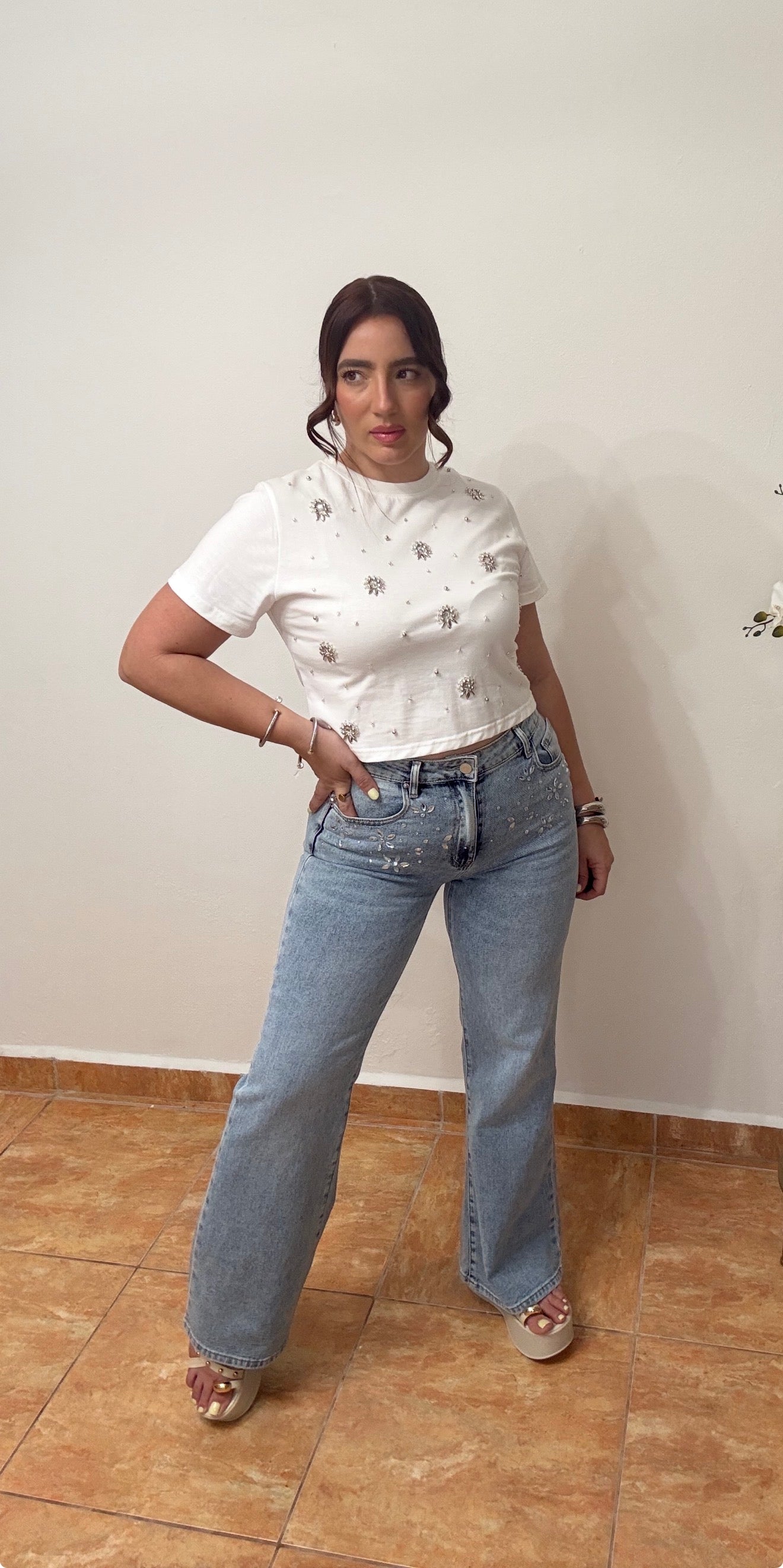Crystal Denim Pant