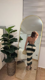 Olive Stripe Dress
