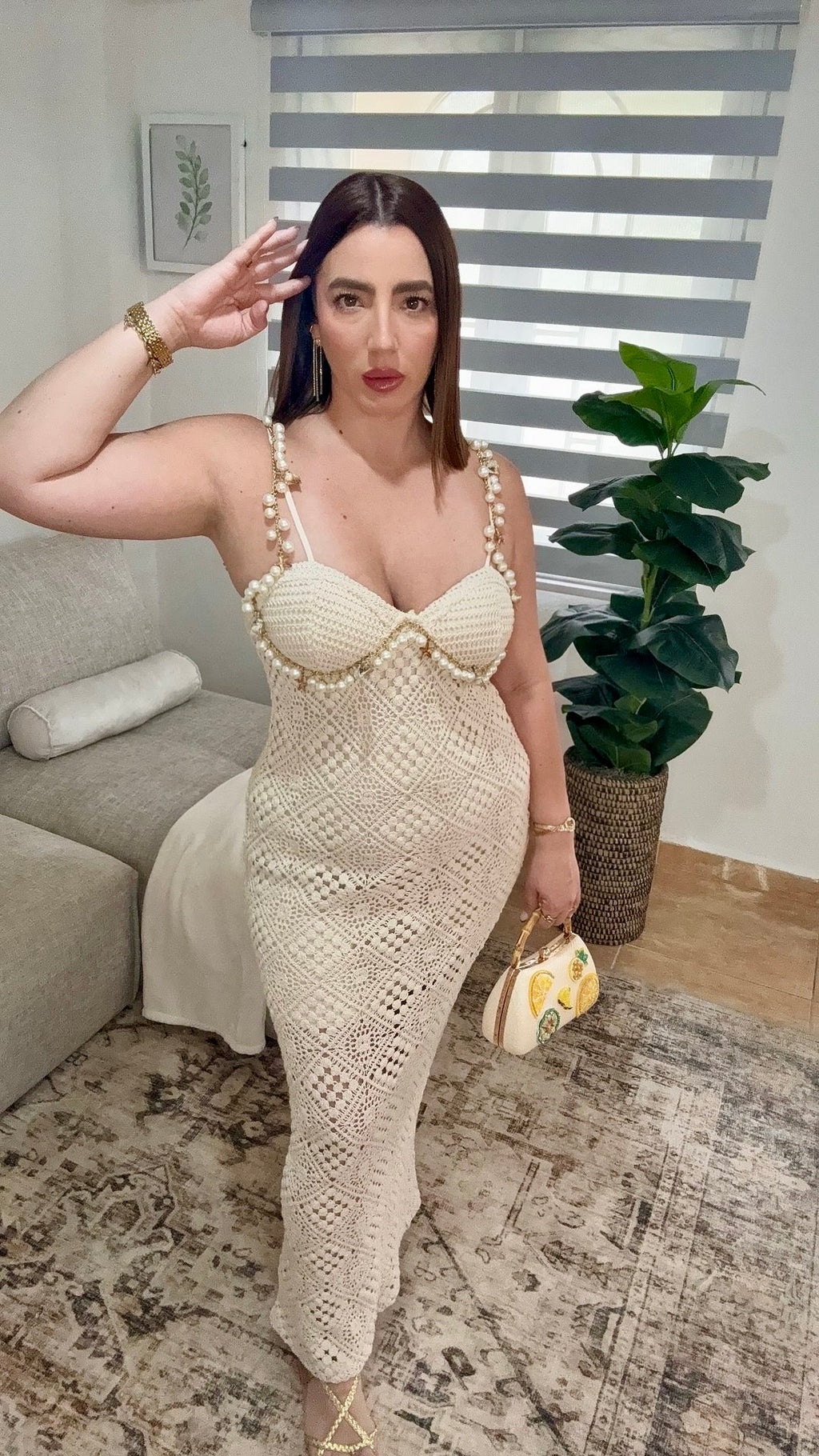 Riviera Crochet Dress