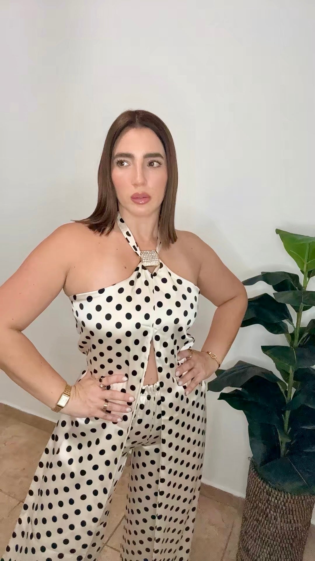 Polka Dot Champagne Set