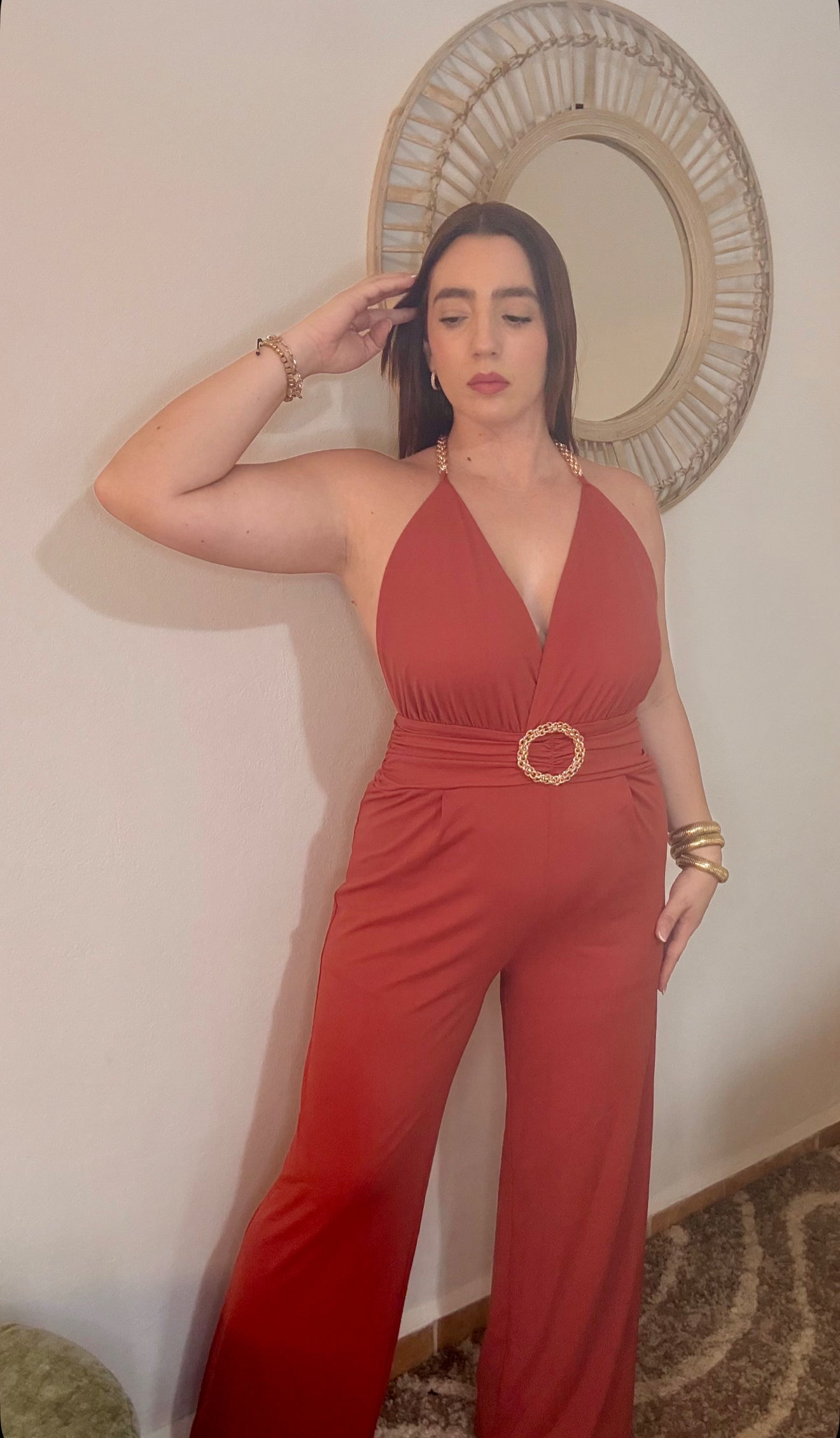 Rust Glow Jumpsuit (bájale un size)
